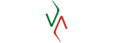 Stylized silhouette of Africa with green on the upper portion and red on the lower portion against a white background.